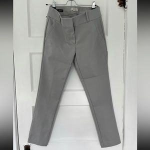 LOFT Light Gray Skinny Ankle Dress Pants